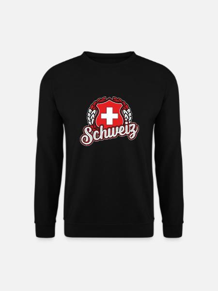 Schweiz - Unisex Pullover - Schwarz