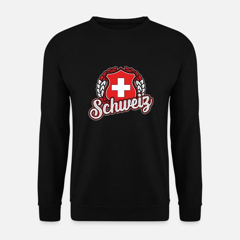 Schweiz - Unisex Pullover - Schwarz