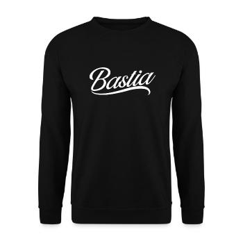 Bastia - Sweat-shirt Unisexe - noir - Devant - Alina (178cm) & Michal (187cm)