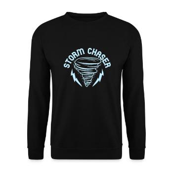 Storm Chaser Meteorology Meteorologist - Unisex Sweatshirt - black - Front - Alina (178cm) & Michal (187cm)