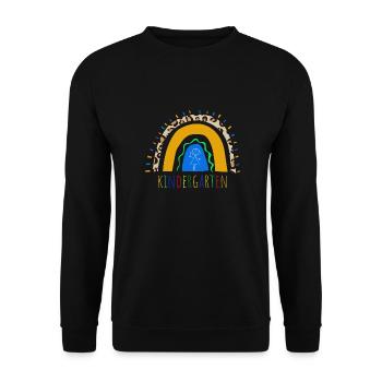 Jardin d’enfants Léopard Arc-en-ciel - Sweat-shirt Unisexe - noir - Devant - Alina (178cm) & Michal (187cm)