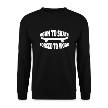 Skateboard Longboard Skater Skating Skateboarding - Sweat-shirt Unisexe - noir - Devant - Alina (178cm) & Michal (187cm)