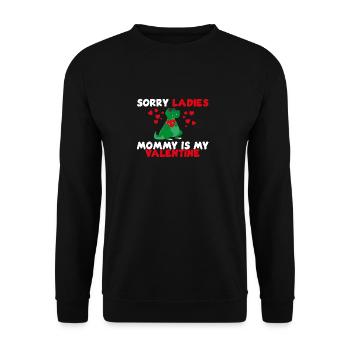 Sorry ladies rot wthie - Unisex Sweatshirt - black - Front - Alina (178cm) & Michal (187cm)