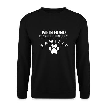 Dog Hund - Unisex Pullover - Schwarz - Vorne - Alina (178cm) & Michal (187cm)