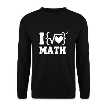 J’adore math white edition - Sweat-shirt Unisexe - noir - Devant - Alina (178cm) & Michal (187cm)