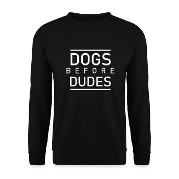 Dog Hund - Unisex Sweatshirt - black - Front - Alina (178cm) & Michal (187cm)