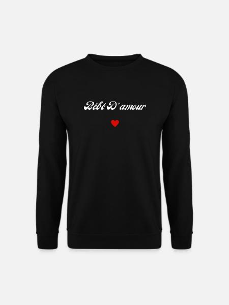 bébé d'amour - Sweat-shirt Unisexe - noir