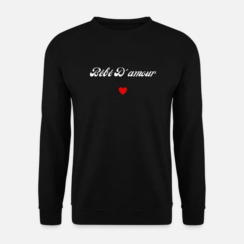 bébé d'amour - Sweat-shirt Unisexe - noir