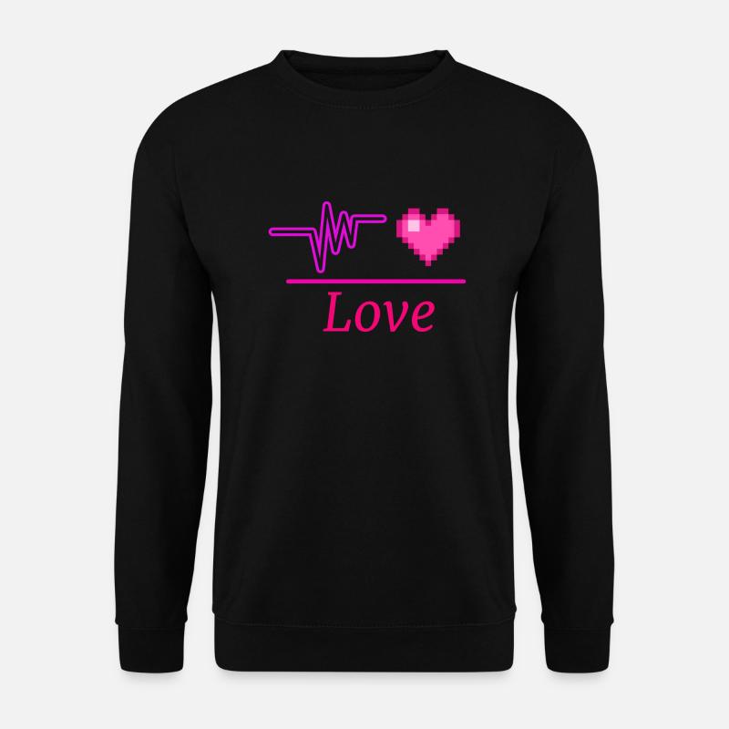 Love - Unisex Pullover - Schwarz
