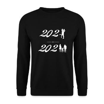 Annonce grossesse 2023 - Sweat-shirt Unisexe - noir - Devant - Alina (178cm) & Michal (187cm)