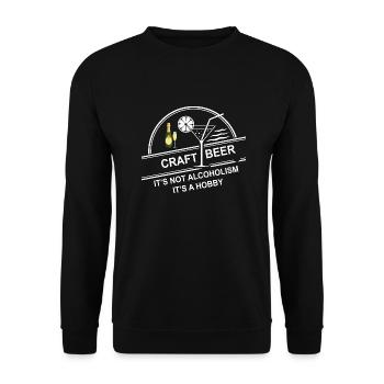 Bière Vin Whisky Schnaps Alcool - Sweat-shirt Unisexe - noir - Devant - Alina (178cm) & Michal (187cm)