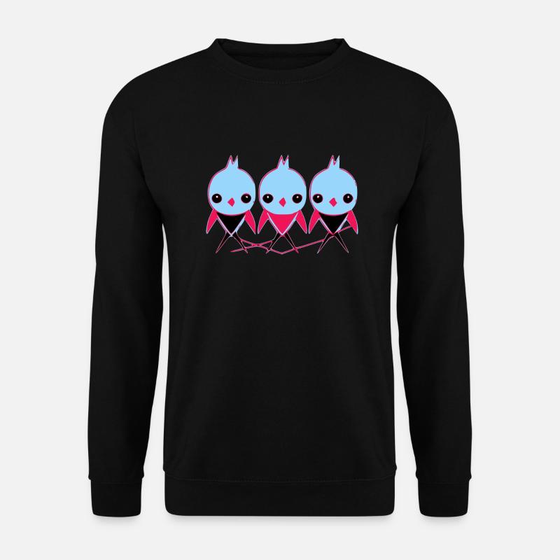 3 petits oiseaux - Sweat-shirt Unisexe - noir
