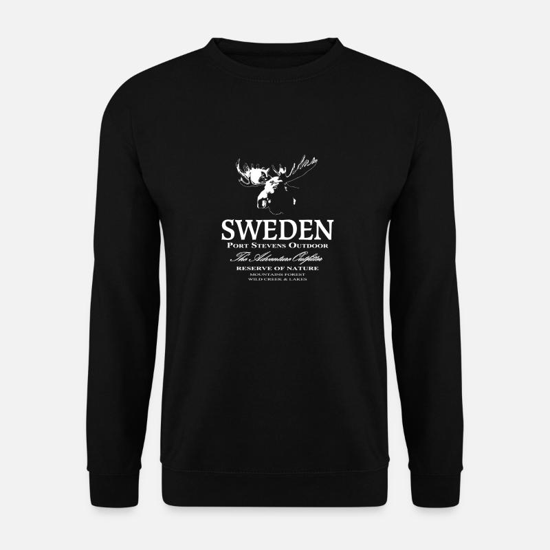 Sweden - Elk - Unisex Sweatshirt - black