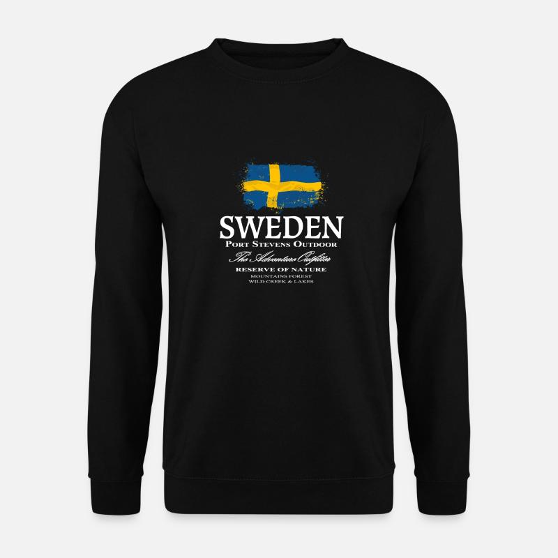 Schweden Flagge - Schwedische Fahne - Unisex Pullover - Schwarz