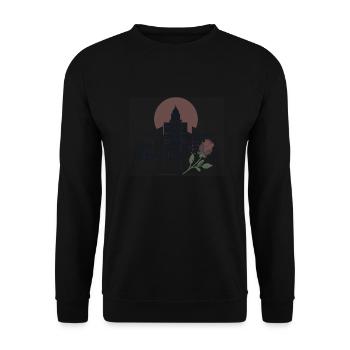 TOWERROSE - Unisex Pullover - Schwarz - Vorne - Alina (178cm) & Michal (187cm)