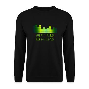 Acid Bass | Musik - Unisex Pullover - Schwarz - Vorne - Alina (178cm) & Michal (187cm)