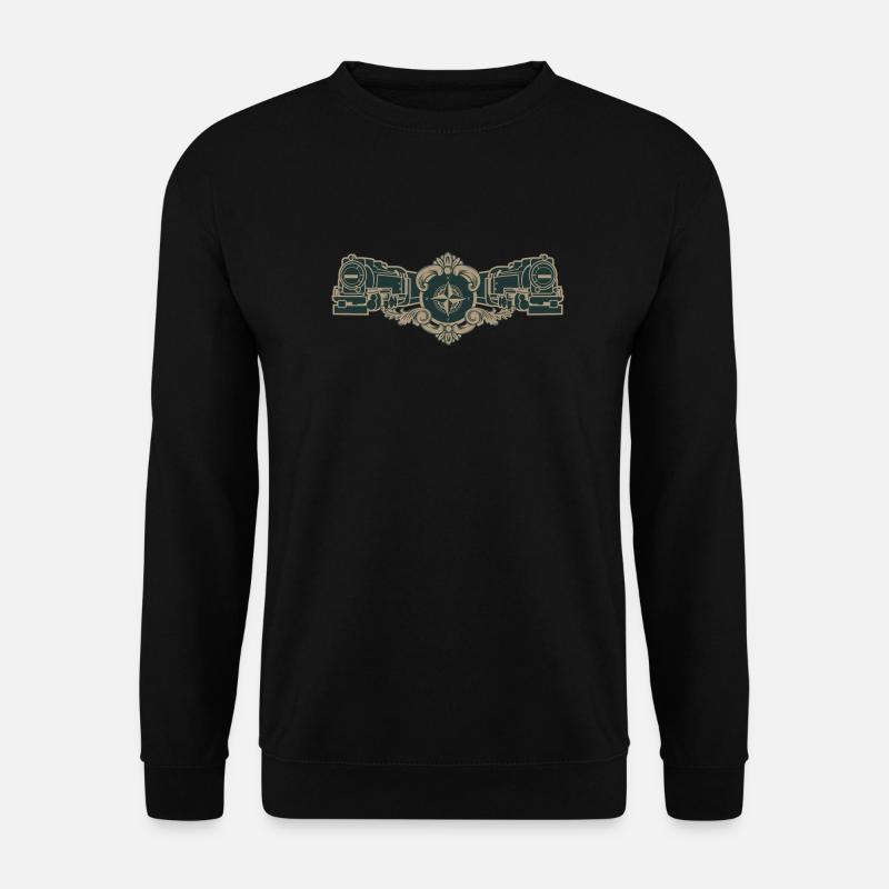 vinted retro railway logo - Unisex Pullover - Schwarz
