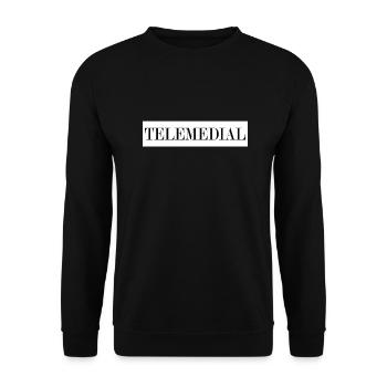 Telemedial Kanal medial Tanz mal drüber nach - Unisex Pullover - Schwarz - Vorne - Alina (178cm) & Michal (187cm)