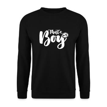 thatsmyboy - Unisex Sweatshirt - black - Front - Alina (178cm) & Michal (187cm)