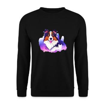 Chiens Berger Chien Propriétaire Chien Chien Propriétaire Chien Propriétaire - Sweat-shirt Unisexe - noir - Devant - Alina (178cm) & Michal (187cm)