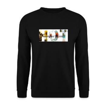HOT Summertime - Unisex Pullover - Schwarz - Vorne - Alina (178cm) & Michal (187cm)