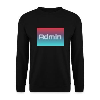 ADMIN in Color - Unisex Pullover - Schwarz - Vorne - Alina (178cm) & Michal (187cm)