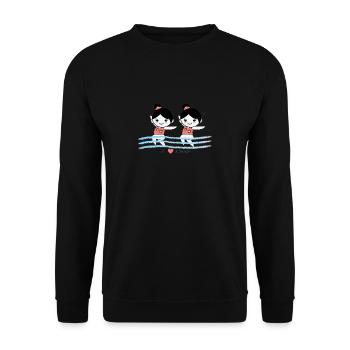 Kids in Synchro - Unisex Pullover - Schwarz - Vorne - Alina (178cm) & Michal (187cm)