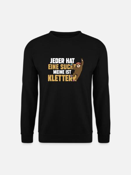 Bergsteigen Bouldern Klettern Kletterer - Unisex Pullover - Schwarz