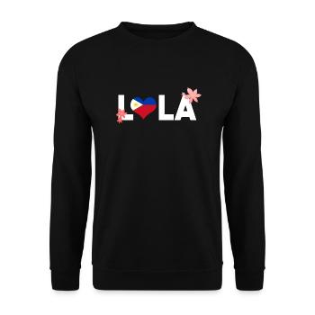 Philippines Filipino Flag Pride I Gift - Unisex Sweatshirt - black - Front - Alina (178cm) & Michal (187cm)