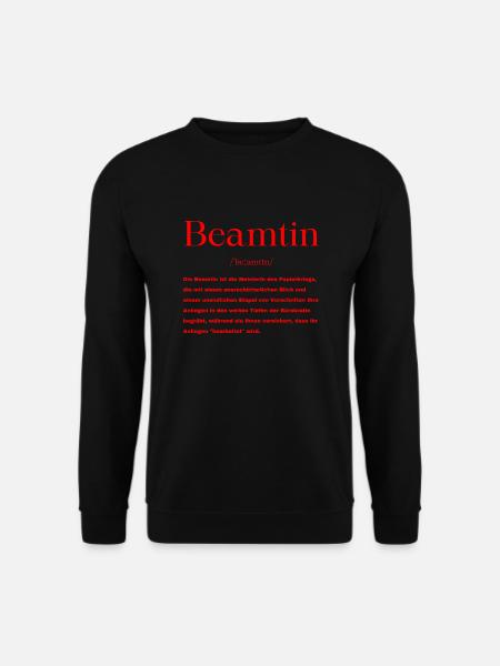 Beamtin Definition - Unisex Pullover - Schwarz