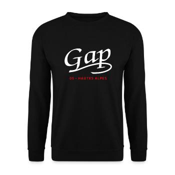 Gap - Hautes Alpes - Sweat-shirt Unisexe - noir - Devant - Alina (178cm) & Michal (187cm)