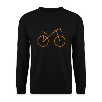 Fahrrad - Unisex Pullover - Schwarz - Vorne - Alina (178cm) & Michal (187cm)