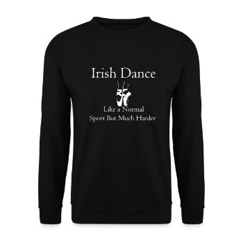 Dancing Dance Music - Unisex Pullover - Schwarz - Vorne - Alina (178cm) & Michal (187cm)
