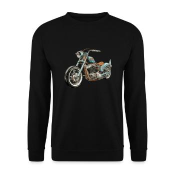 Eternal chopper - Unisex Sweatshirt - black - Front - Alina (178cm) & Michal (187cm)