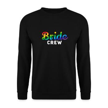 Zaumzeug Crew Rainbow W - Unisex Pullover - Schwarz - Vorne - Alina (178cm) & Michal (187cm)