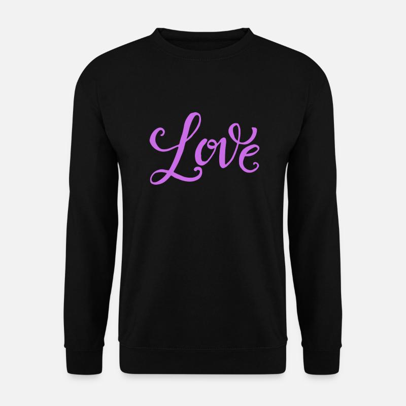 LOVE - Unisex Pullover - Schwarz