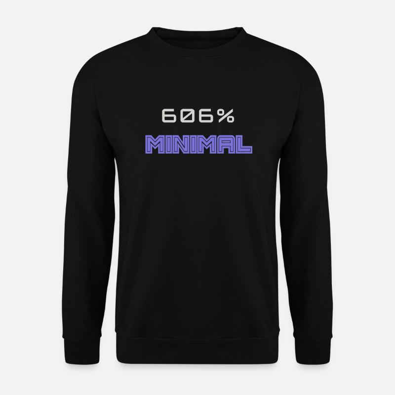 606 Minimal - Unisex Pullover - Schwarz