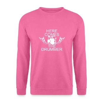 Her comes the Drumer Blanc - Unisex Sweatshirt - pink - Front