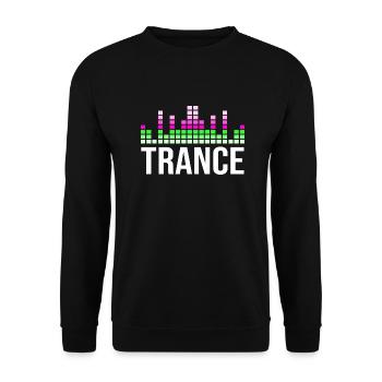 Trance-Musik - Unisex Pullover - Schwarz - Vorne - Alina (178cm) & Michal (187cm)