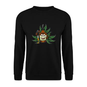 Plantesta Logo und Maskottchen - Unisex Pullover - Schwarz - Vorne - Alina (178cm) & Michal (187cm)