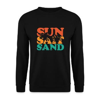 Surfing Surfboard Surfer Wassersport - Unisex Pullover - Schwarz - Vorne - Alina (178cm) & Michal (187cm)