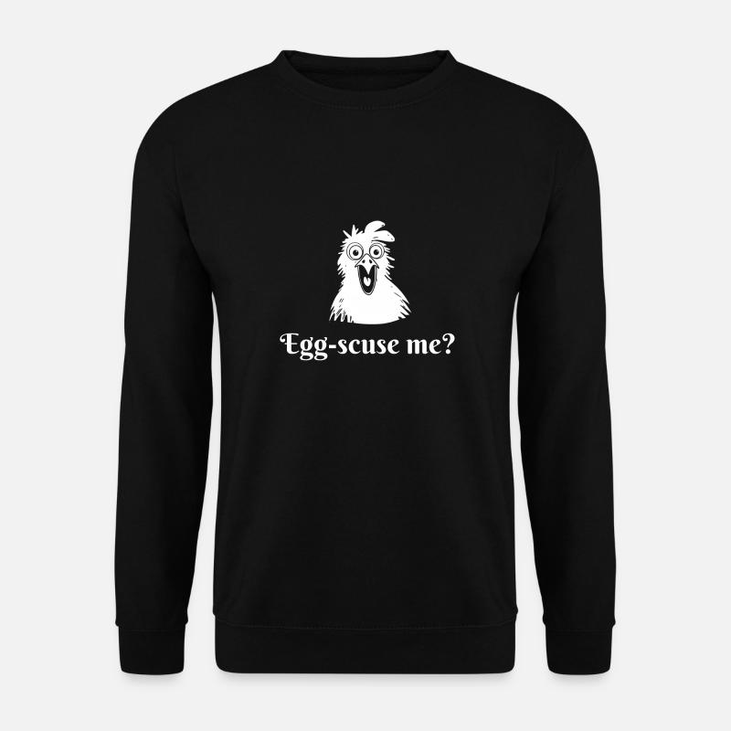 Egg-scuse me? - Unisex Sweatshirt - black
