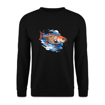 Chub - Unisex Sweatshirt - black - Front - Alina (178cm) & Michal (187cm)