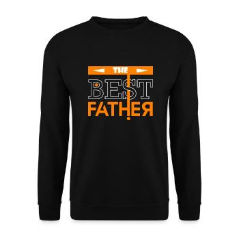 Best father - Sweat-shirt Unisexe - noir - Devant - Alina (178cm) & Michal (187cm)