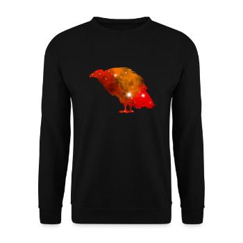 Vautour galaxie - Sweat-shirt Unisexe - noir - Devant - Alina (178cm) & Michal (187cm)