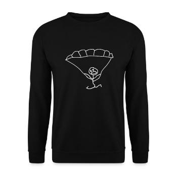 Paragliding - Unisex Pullover - Schwarz - Vorne - Alina (178cm) & Michal (187cm)