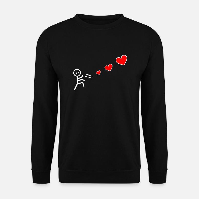 I'm offering you hearts - Unisex Sweatshirt - black