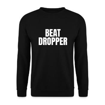 Beat dropper music - Unisex Sweatshirt - black - Front - Alina (178cm) & Michal (187cm)