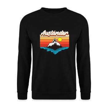 Sunset Ausländer - Unisex Pullover - Schwarz - Vorne - Alina (178cm) & Michal (187cm)