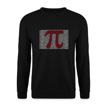 Pi T-Shirt 3,14 Pi Numéro Symbole Math Science - Sweat-shirt Unisexe - noir - Devant - Alina (178cm) & Michal (187cm)